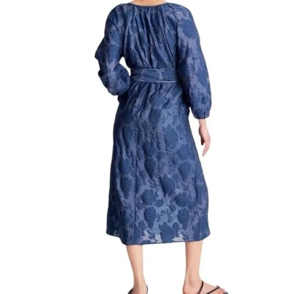 Gorgeous spring blue floral dress XS nwt - Picture 3 of 10